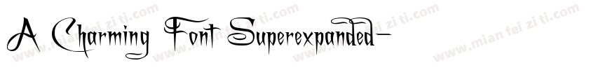 A Charming Font Superexpanded字体转换